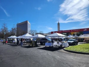 fresh vegetables at uptown farmers market charlotte