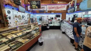 inside view of seaside farm market on sunset blvd