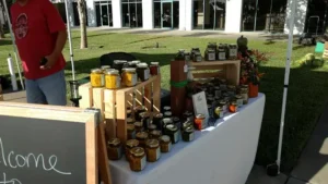 coastal artisan crafts on display at ormond beach farmer’s market
