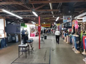 fresh produce and vendor booths at daytona flea & farmers market
