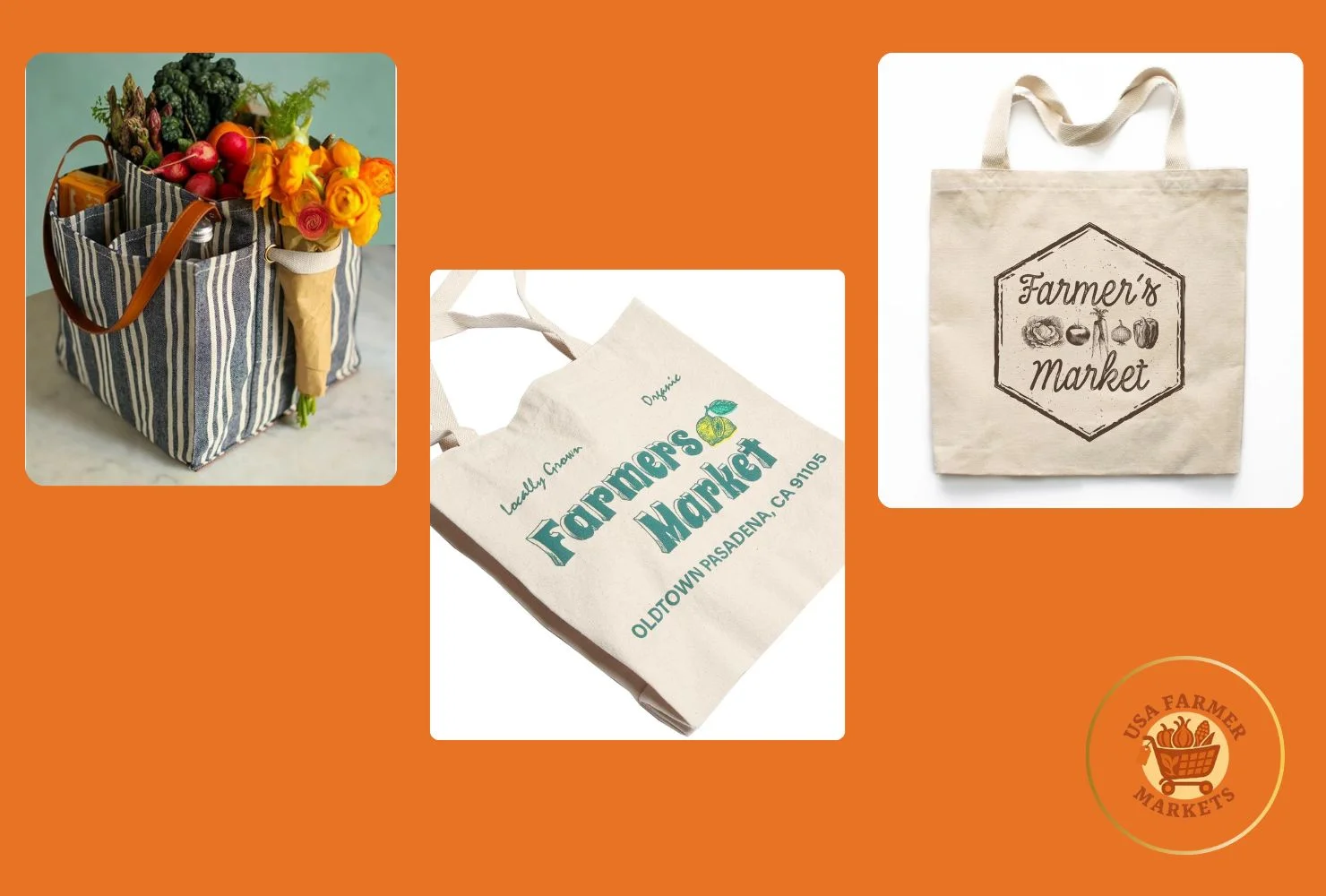 Farmers Market Tote Bags